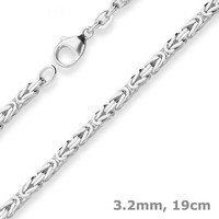 3,2Mm Armband KöNigskette Silberarmband Armschmuck Aus 925 Silber 19Cm