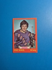 1973-74 OPC HOCKEY # 57 STEVE VICKERS NEW YORK RANGERS EX-EXMT diggydoug86