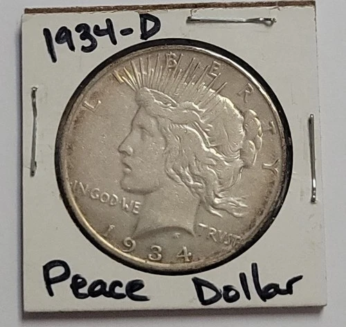 1934-D Peace Silver Dollar