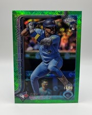 2025 Topps Logofractor - Leo Jimenez - Green 14/99 Blue Jays