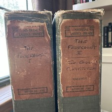 1901 The Federalist Vols 1 & 2. Walter Dunne ...