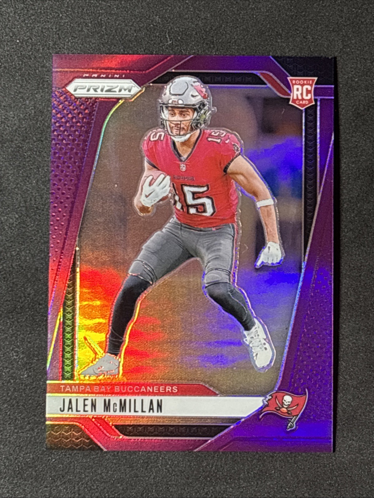2024 Prizm Jalen McMillan RC /125 Purple #338 Rookie Buccaneers