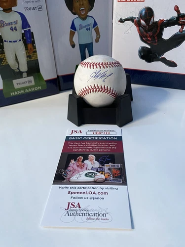 STARLING MARTE Autograph Signed Game Used Official New York Mets Baseball COA