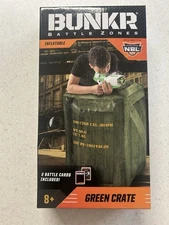 BUNKR Battle Zones Inflatable Green Crate. Brand New. Never Opened In Box