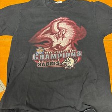 Vintage Buffalo Sabres Stanley Cup CHAMPIONS Misprint ERROR Shirt 1999 NHL