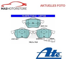SATZ BREMSBELÄGE BREMSKLÖTZE VORNE ATE 130470-71222 P FÜR AUDI TT,A3,8L1,8N3