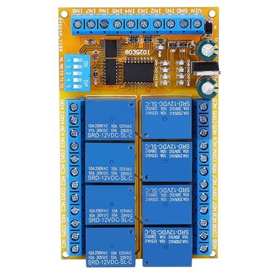 Relay Module IO25E08 Multifunctional 8 Channel Self Locking-Interlock Power BAK.