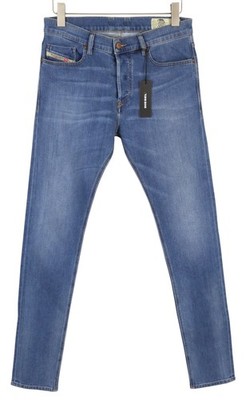 DIESEL Tepphar-X R8XA3 Men Jeans W30/L34 Slim Carrot Stretch Faded Denim