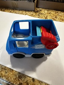 Little Tikes Blue Mail Truck Dollhouse Size Toy with Mail Accessories & Figure