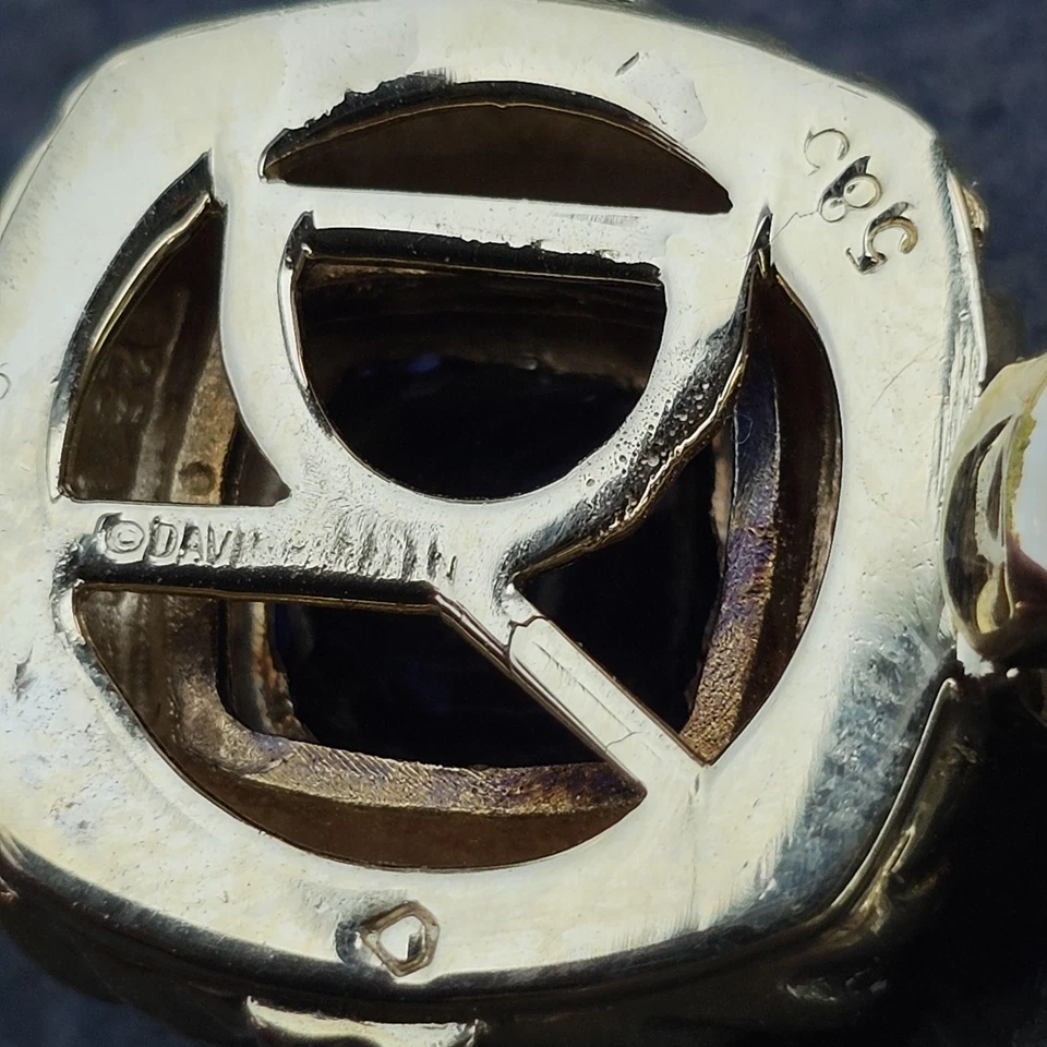 Colgante Cable David Yurman Albion Iolite Oro Amarillo 14k 1" 9.5g 19mm Ancho Foto 4 de 4