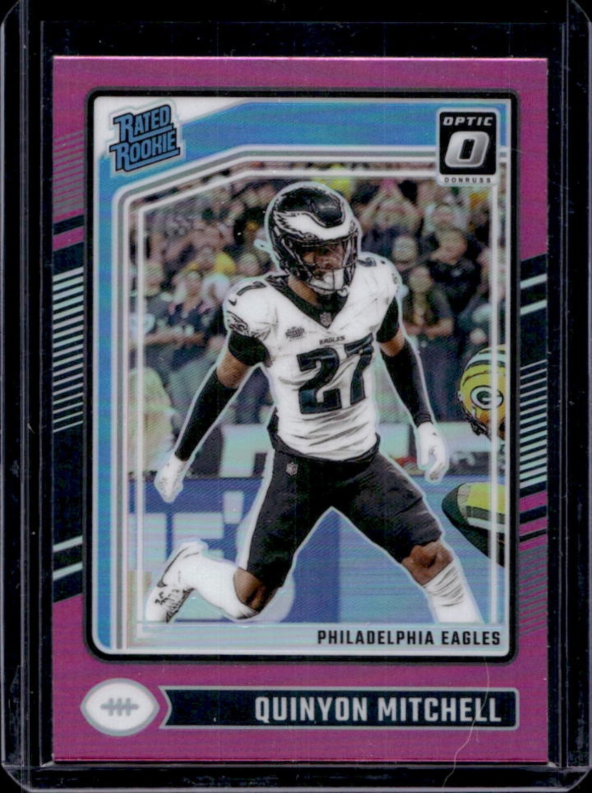2024 Donruss Optic Quinyon Mitchell Pink Rated Rookie #282 Eagles