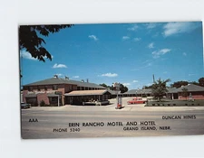 Postcard Erin Rancho Motel and Hotel Grand Island Nebraska USA