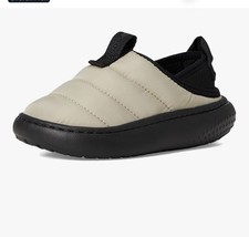 Crocs Unisex-child Classic Puff Moc Little Kid/Big Kid Black beige J4 J6 NEW