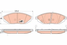 TRW Bremsbeläge Satz Vorne für CHEVROLET SPARK (M300) GDB4606