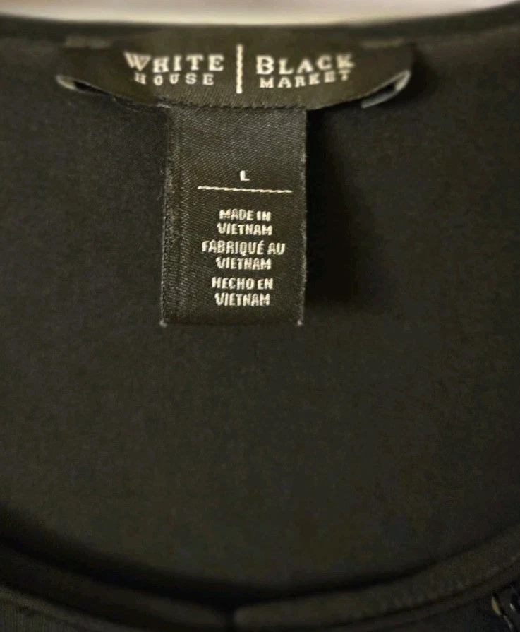 Vestido de Fiesta Negro Casa Blanca Mercado Negro Sin Mangas Lentejuelas Negro Talla Grande Foto 4 de 4