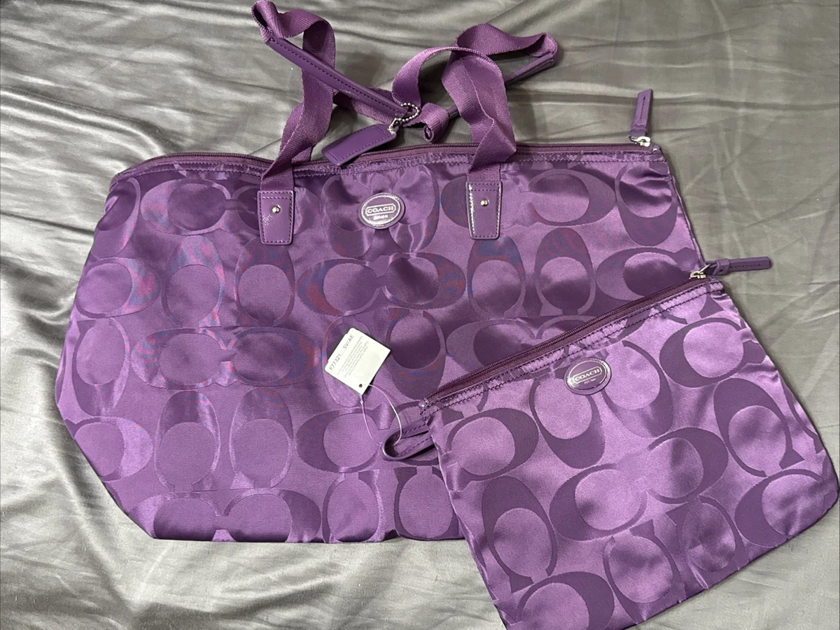 バッグ Coach Tote bag kawaii signature Purple バッグ Coach Tote bag kawaii signature Purple Coach Tote bag