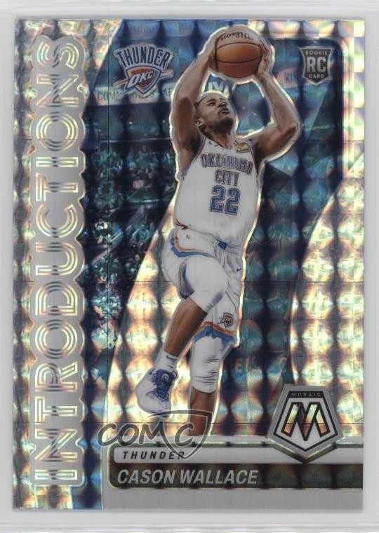 2023-24 Panini Mosaic Introductions Mosaic Prizm Cason Wallace #9 11qd