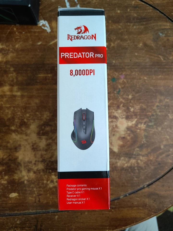 Redragon M612 Predator RGB Gaming Mouse, 8000 DPI Wired Optical Gamer Black - Image 3 of 4