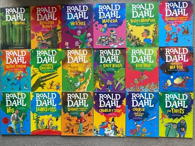 NEW 20 X Roald Dahl Colour Edition Books Book Set Sets Paperback