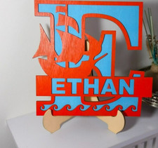 3D Personalised Name Sign, Home Decor, Gift, Nautical Pirate Theme 205