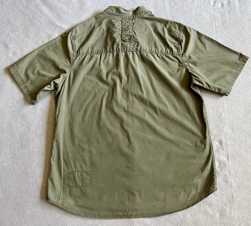 Zoo York Men’s Short Sleeve Button Down Shirt Green 2XL Casual Skate - Picture 6 of 6