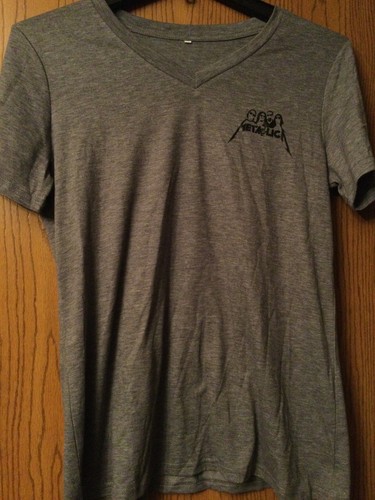 Metallica - 2 Sided - Gray - V-Neck - L