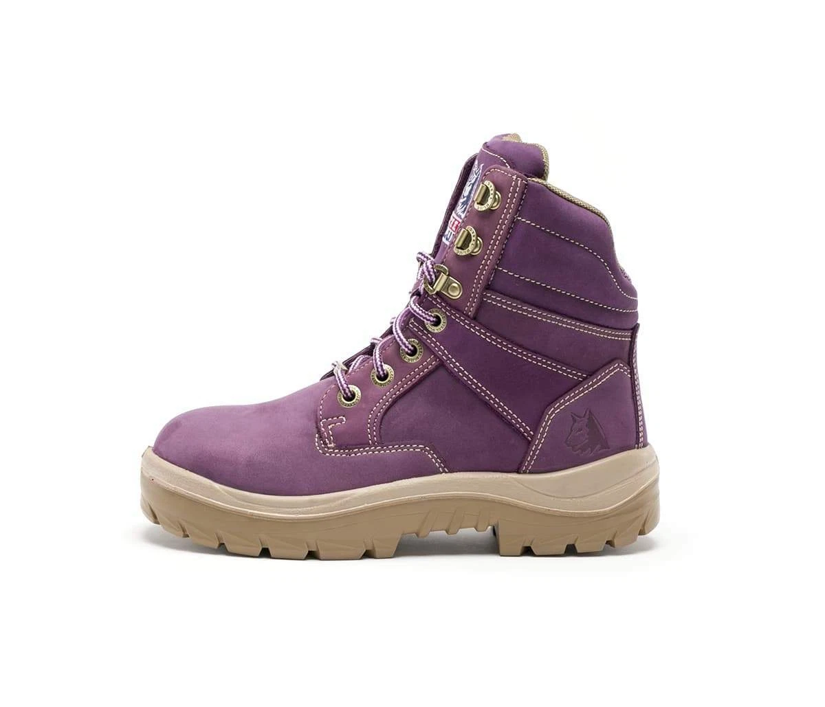 Purple steel toe best sale boots