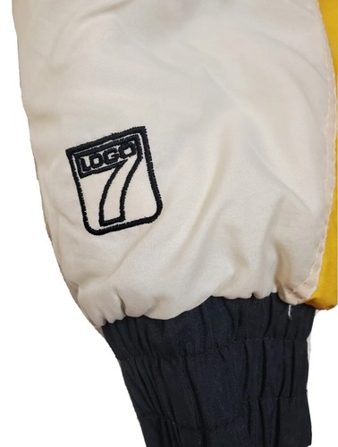 1990s Pittsburgh Steelers LOGO 7 Coat NFL Zip insulated Jacket Size XL VINTAGE - Picture 4 of 9