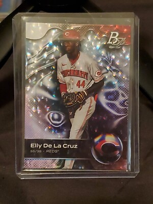 Elly De La Cruz 2023 Bowmans Best HOLO REFRACTOR (sparkly dots)SP