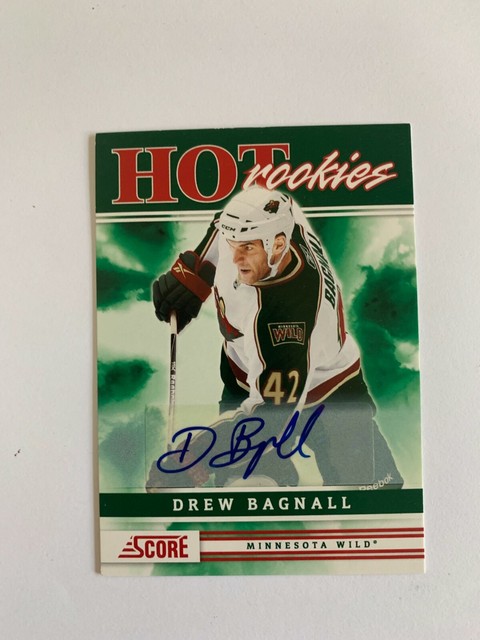 2011-12 Score Signatures #546 Drew Bagnall HR - Minnesota Wild