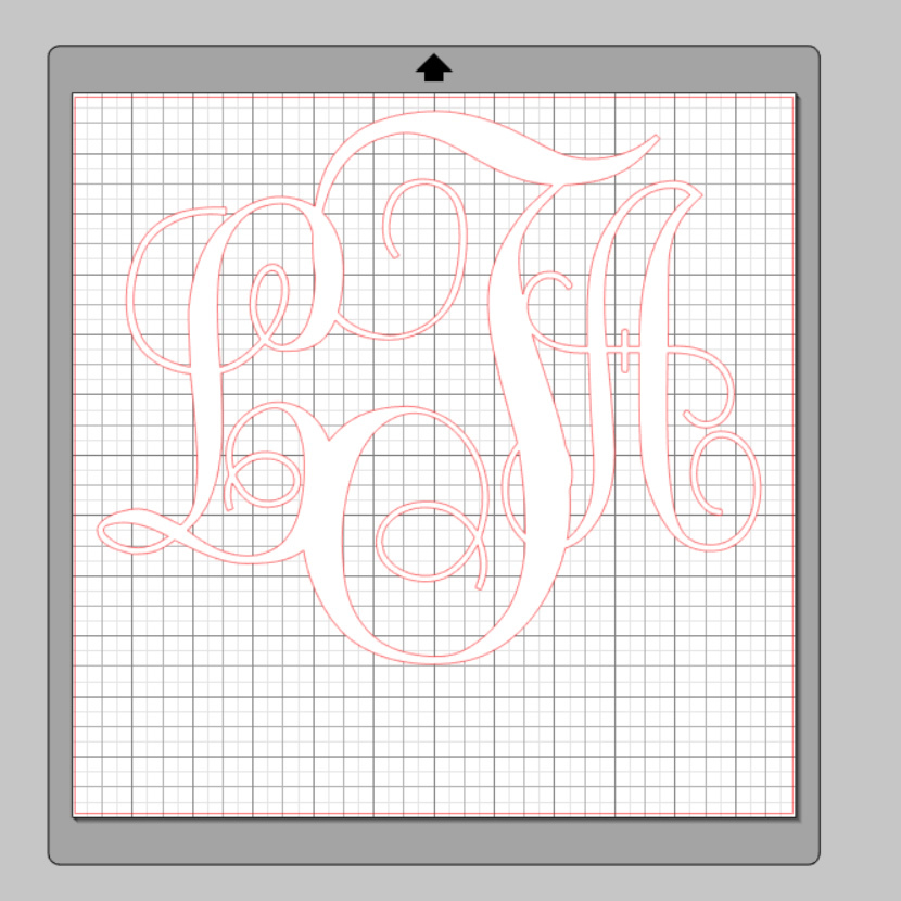 Monogrammed Car Decal Vinyl Sticker Interlocking Vine Personalized ...