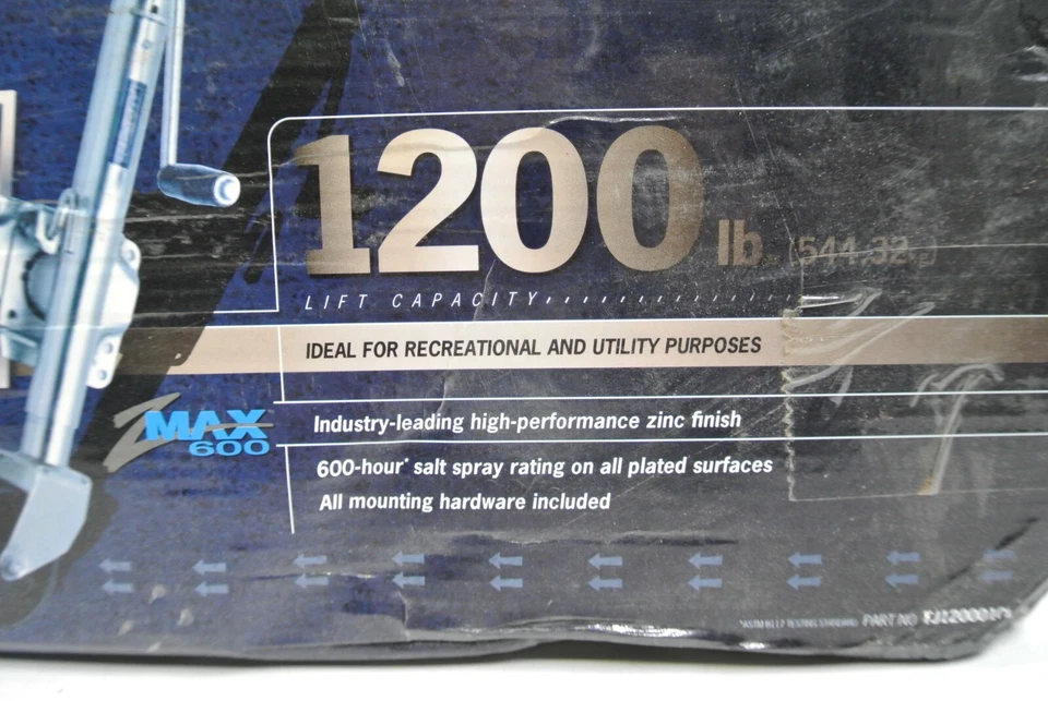 Fulton Single Wheel Jack - 1200 Lbs. Capacity TJ12000101 (NOS) - Image 3 of 4