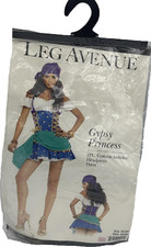 Traveler Princess Adult Women's Alluring 2 piece Costume, Purple/Blue, XS, 0/2