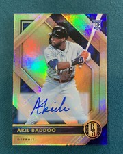 2021 Panini Chronicles AKIL BADDOO RC Auto Gold Standard - Detroit Tigers Rookie