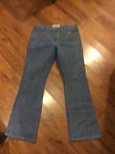 abercrombie fitch ladies size 12 gray jeans, flared, excellent condition