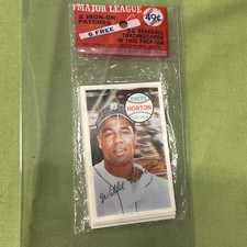 1970 Kellogg’s 3D Unopened Baseball Pack Willie Horton 6 Cards 2 Patches Tigers