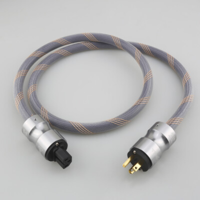 OFC Pure Copper 12AWG US/EU Schuko HiFi Audio Power Cable AC Mains Cord