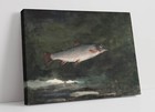 WINSLOW HOMER, LEAPING TROUT -CANVAS WALL ARTWORK PICTURE PRINT