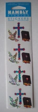 Crosses Doves Bibles Prismatic stickers Unopen Hambly