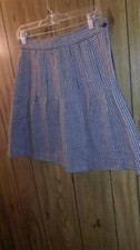 Vintage Hound's-tooth Skirt Women Size 12P