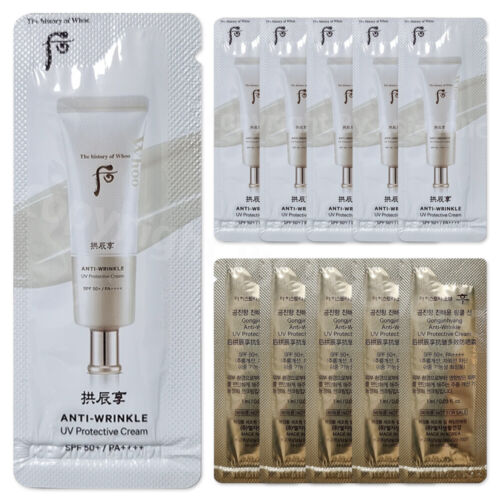 The history of Whoo Anti-Wrinkle UV Protective Cream 1ml (10pcs ~ 150pcs) Newest - Photo 1 sur 17