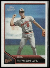 2011 Topps Lineage #TCS6 Cal Ripken Jr. Topps Cloth Stickers Baltimore Orioles