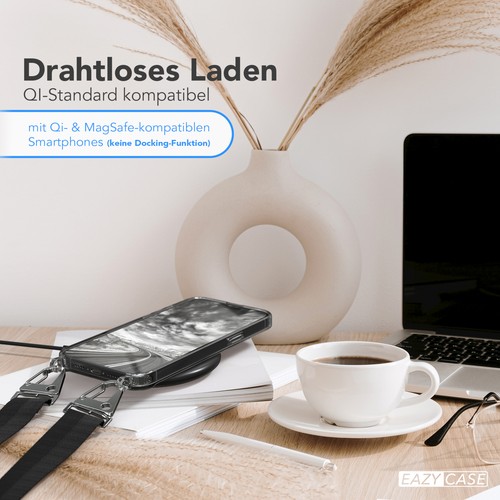 EAZY CASE do Apple iPhone 15 Pro Max Etui Band Łańcuszek na telefon komórkowy Opaska na telefon komórkowy Etui na telefon - Zdjęcie 6 z 14