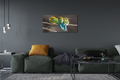 Tulup Leinwandbild Papageien – 100x50 Cm, 3D-Effekt, Inkl. Aufhängung & Füße