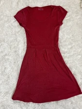 Michael Stars Dress Pink Short Sleeve One Size