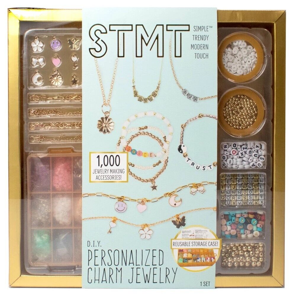 STMT Personalized Charm Jewelry: Craft Kit with Beads STMT Personalized Charm Jewelry: Craft Kit with Beads
