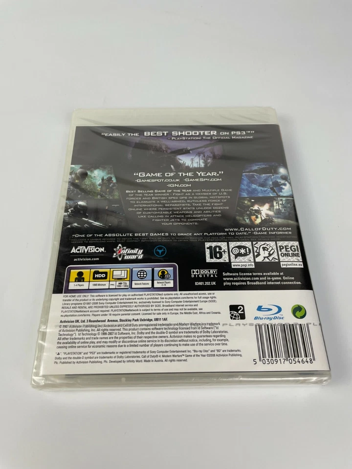 PS3 Call of Duty 4 Modern Warfare GOTYE, UK Pal, New & Factory Sealed - Image 2 of 4