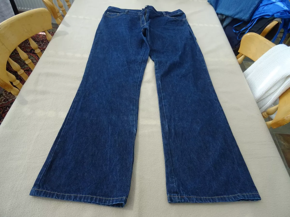 Tu Indigo Blue Bootcut Jeans Size 16 Long Length. Mark On Leg