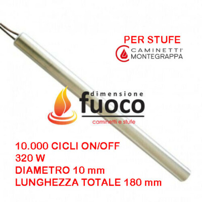 LINEARE ZÜNDKERZE PELLETOFEN - DIAM10 - LÄNGE180 - MONTEGRAPPA - 1018