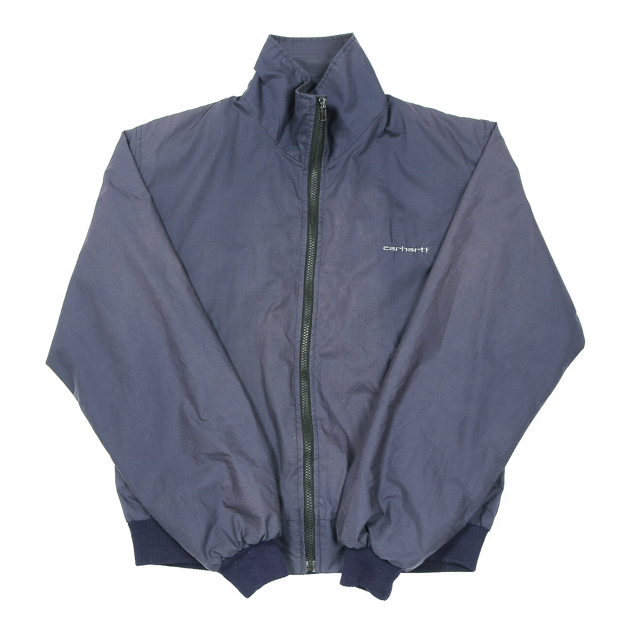 Lined Bomber Jacket Small Work Workwear Zip Collar-image